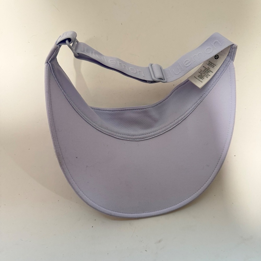 Lululemon Fast Paced Wide Band Running Visor OS Light Purple Excellent W9EN4S - Picture 4 of 5